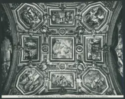 Napoli - Chiesa della Certosa di S. Martino. Terza Cappella a Sinistra. La Volta con Storie della Vergine. (G. B. Caracciolo).