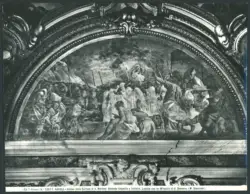 Napoli - Chiesa della Certosa di S. Martino. Seconda Cappella a Sinistra. Lunetta con un Miracolo di S. Gennaro. (M. Stanzioni).