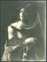 Orfeo incanta gli animali cantando e suonando l'arpa