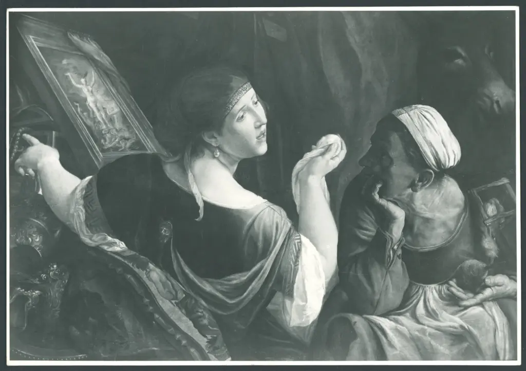 Caroselli Angelo - sec. XVII - Carite e la vecchia