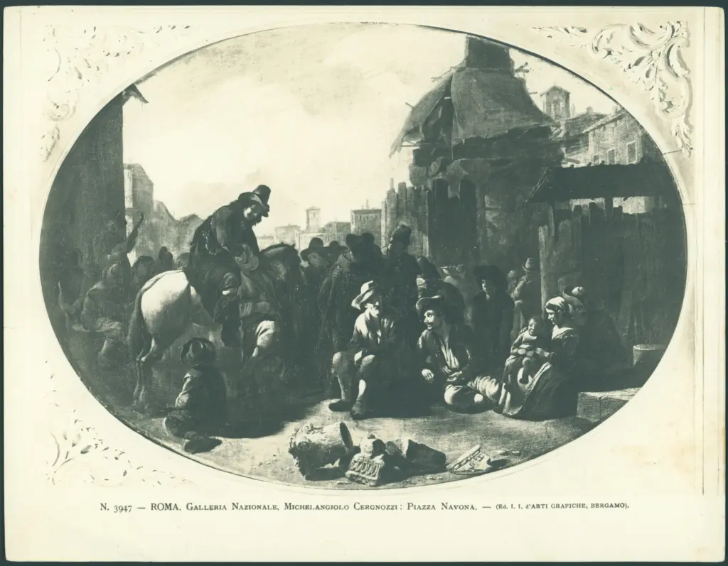 Roma. Galleria Nazionale, Michelangiolo Cergnozzi: Piazza Navona.