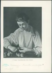 Ragazzo che sbuccia un frutto