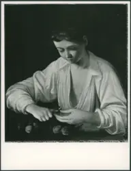 Merisi Michelangelo (Caravaggio) - copia da - sec. XVI - Fanciullo che monda una pera
