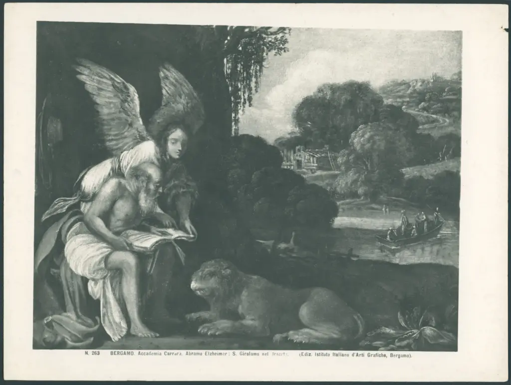 Paesaggio con san Girolamo e l'angelo