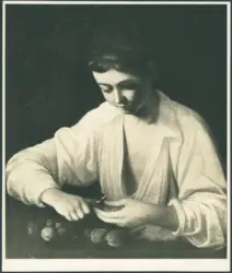 Merisi Michelangelo (Caravaggio) - copia da - sec. XVI - Fanciullo che monda una pera