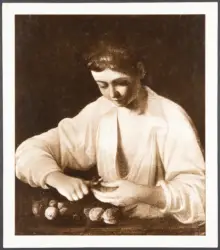Merisi Michelangelo (Caravaggio) - copia da - sec. XVI - Fanciullo che monda una pera