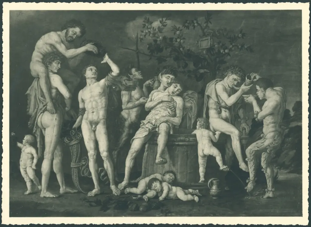 Elsheimer Adam - sec. XVII - Baccanale con un tino