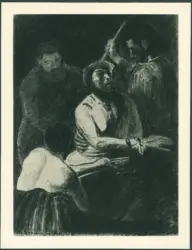Merisi Michelangelo (Caravaggio) (copia da); Longhi Roberto - sec. XX - Incoronazione di spine