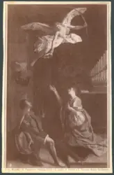 Santa Cecilia e san Valeriano incoronati da un angelo con san Tiburzio