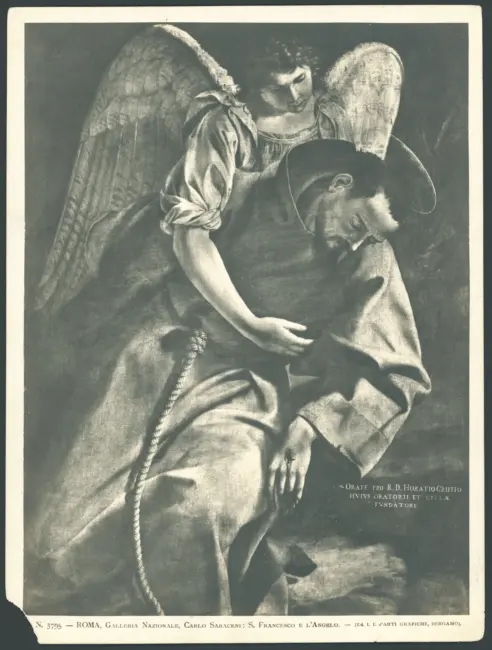 Roma. Galleria Nazionale, Carlo Saraceni: San Francesco e l'angelo.