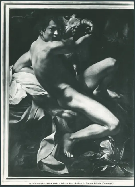 Roma. Palazzo Doria. Galleria. S. Giovanni Battista. (Caravaggio).