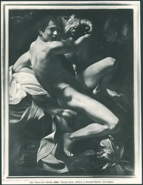 Roma. Palazzo Doria. Galleria. S. Giovanni Battista. (Caravaggio).