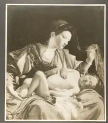 Gentileschi Orazio - sec. XVII - Madonna in adorazione del Bambino dormiente