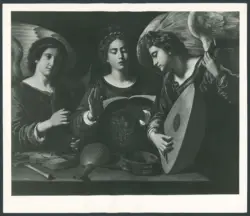 Santa Cecilia e due angeli