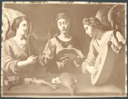 Santa Cecilia e due angeli