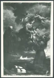 Fossombrone - Duomo. F. Guerrieri. La Vergine col Bambino e S. Francesco