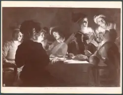 Banchetto con suonatore di liuto