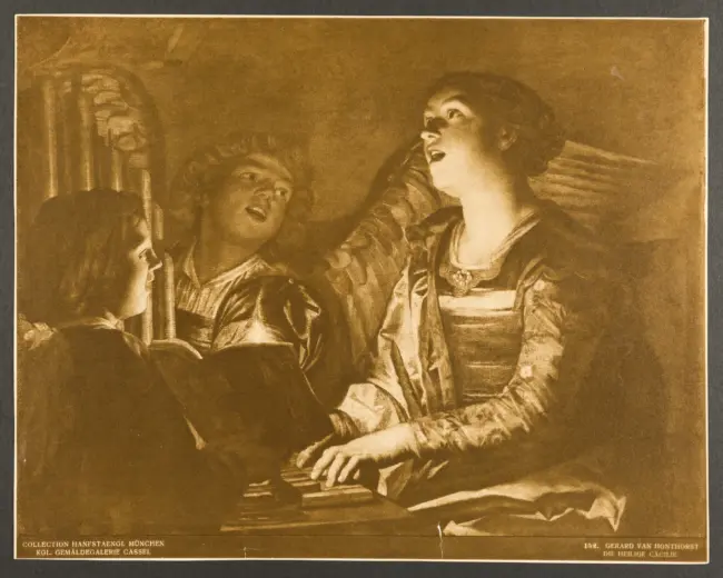 Kgl. Gemäldegalerie Cassel. Gerard van Honthorst. Die Heilige Cäcilie