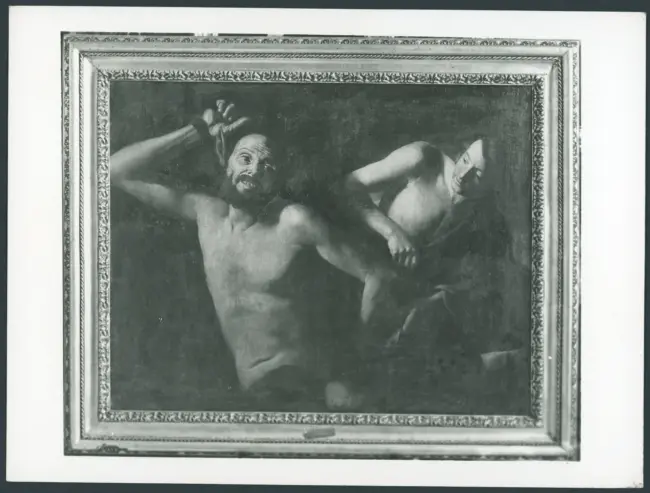 Honthorst Gerrit van (Gherardo delle Notti) (scuola) - sec. XVII - Scena mitologica con satiro