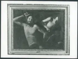 Scena mitologica con satiro