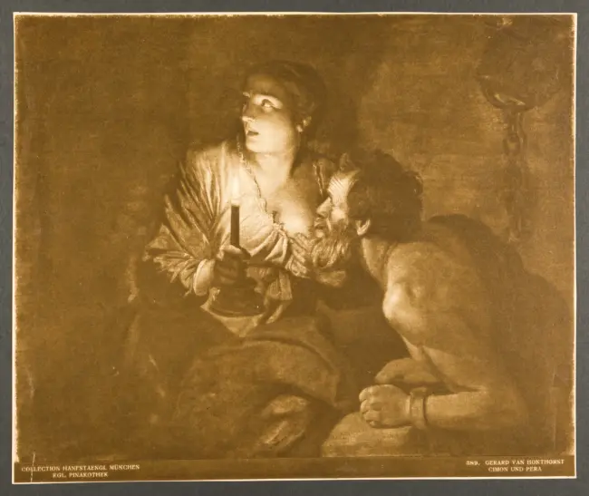 Kgl. Pinakothek. Gerard van Honthorst. Cimon und Pera