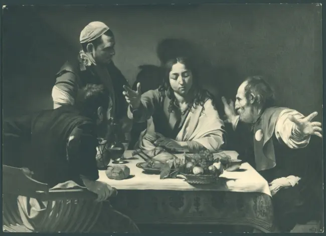 Merisi Michelangelo (Caravaggio) - sec. XVI - Cena in Emmaus