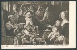 Jordaens (Ecole Flamande). - Le Concert après le Repas. Musée du Louvre, Paris