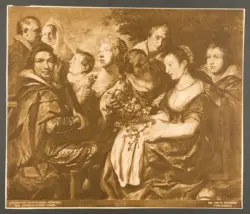 Ritratto dell'artista con la famiglia del suocero Adam van Noort