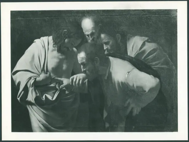 Merisi Michelangelo (Caravaggio) - copia da - sec. XVII - Incredulità di San Tommaso