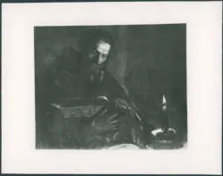 Santo (francescano?) che legge