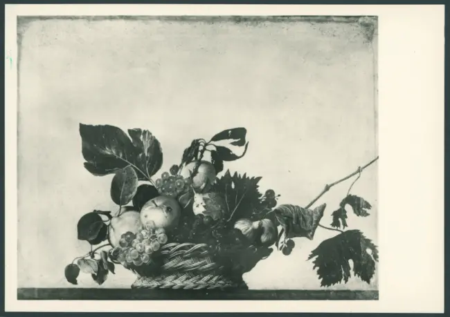 Michelangelo Merisi da Caravaggio. Canestra di frutta (Milano, Ambrosiana)