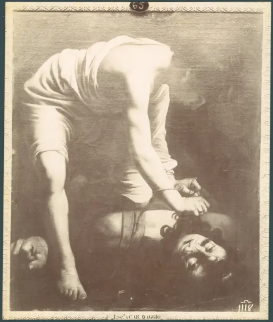 Merisi Michelangelo (Caravaggio) - sec. XVI - David lega la testa di Golia
