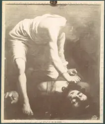 David lega la testa di Golia