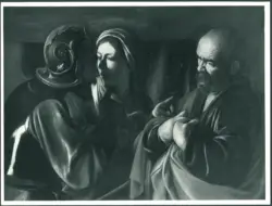 Merisi Michelangelo (Caravaggio) - sec. XVII - Negazione di san Pietro