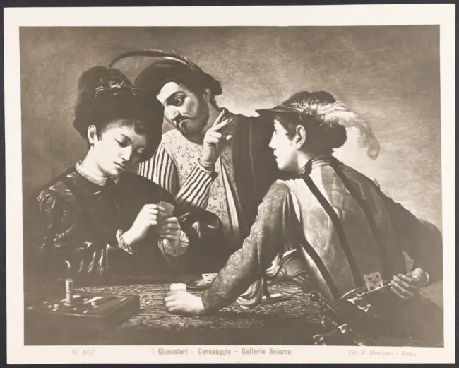I Giuocatori - Caravaggio - Galleria Sciarra