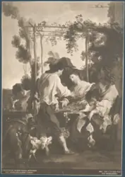 KGL. Gemaldegalerie Cassel. Jan Lys Gen. Pan. Das Morraspiel
