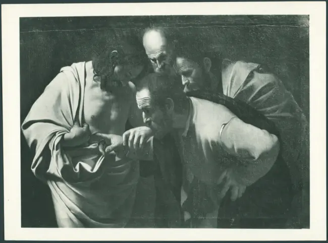 Merisi Michelangelo (Caravaggio) - copia da - sec. XVII - Incredulità di San Tommaso