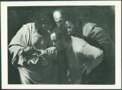 Merisi Michelangelo (Caravaggio) - copia da - sec. XVII - Incredulità di San Tommaso