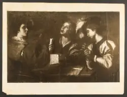 Maestro del dottor Di Carlo; Manfredi Bartolomeo (ambito) - sec. XVII - Concerto con tre figure