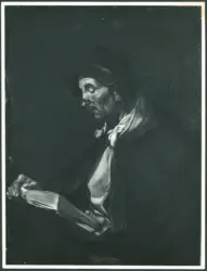 Maestro del Giudizio di Salomone (?) - sec. XVII - Figura maschile che legge