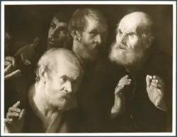 Bray, Jan de (?); Anonimo caravaggesco olandese; Crabeth Wouter Pietersz II (cerchia); Kuyl Gysbert van der (cerchia) - sec. XVII - Lavanda dei piedi