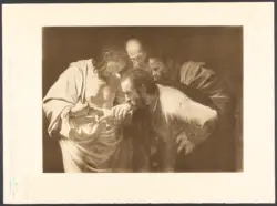 Merisi Michelangelo (Caravaggio) - copia da - sec. XVI - Incredulità di san Tommaso