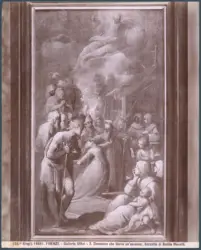 Firenze - Galleria Uffizi - S. Domenico che libera un'ossessa ; bozzetto di Rutilio Manetti.