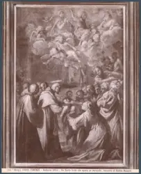 Firenze - Galleria Uffizi - Un Santo frate che opera un miracolo ; bozzetto di Rutilio Manetti.