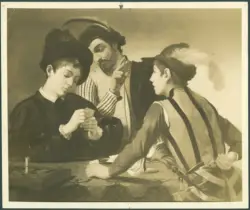 Merisi Michelangelo (Caravaggio) - copia da - sec. XVII - Giocatori di carte