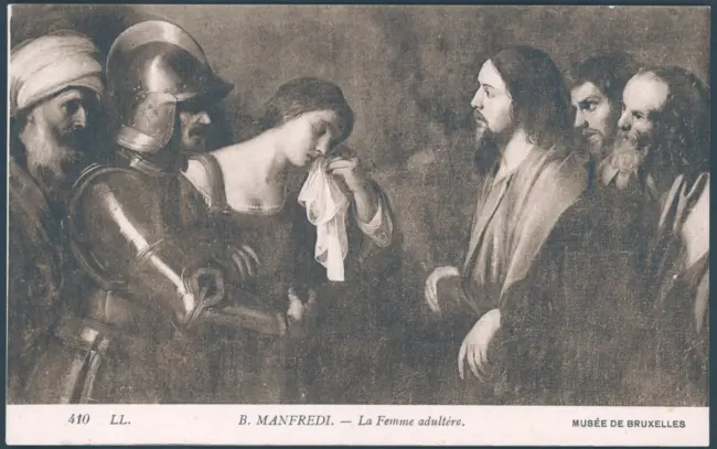 B. Manfredi - La Femme adultére. Musée de Bruxelles