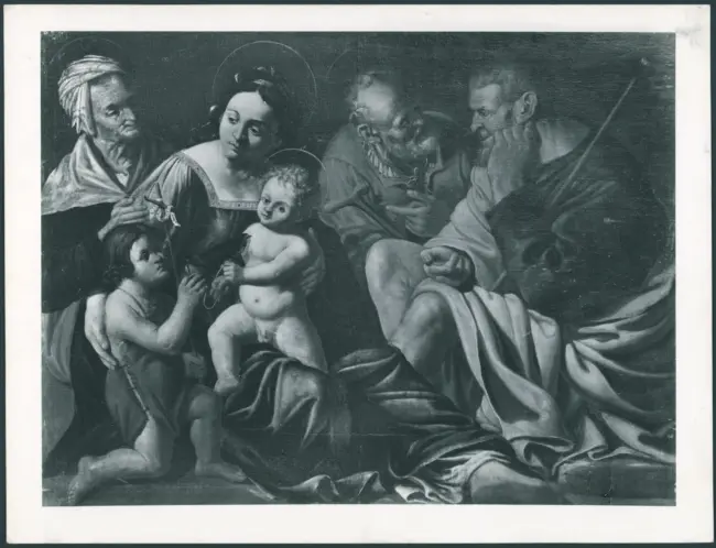 Manzoni Biagio - sec. XVII - Sacra Famiglia e santi