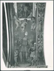 Maino (Mayno) Juan Bautista - sec. XVII - Decorazione murale del sottocoro: Gloria angelica; Mosè; Aronne