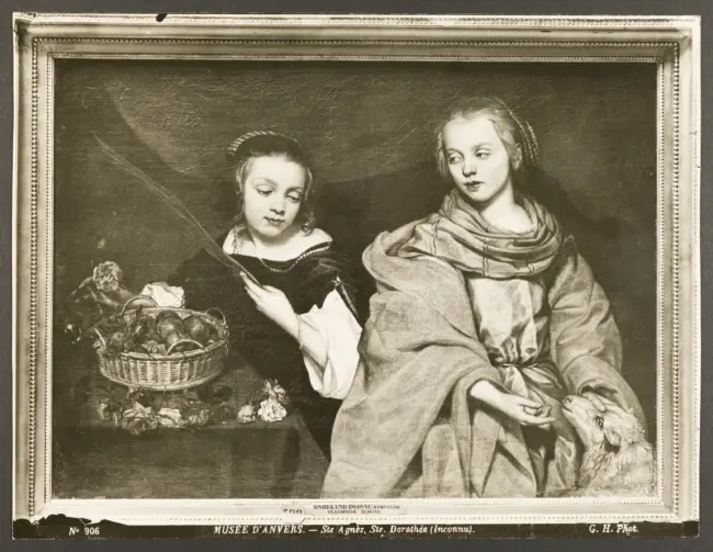 Musèe d'Anvers. - Ste Agnès, Ste. Dorothée (Inconnu).