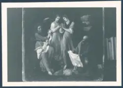 Sacra Famiglia con angeli adoranti